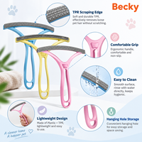 Brosse anti-poils personnalisée pour animaux de compagnie, double face, outil de nettoyage des peluches, nettoyeur de pulls, mini grattoir à tissu