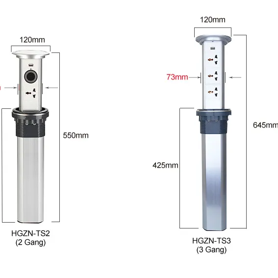 Soket Usb Ekstensi Multi Smart Power Pop Up Dapur