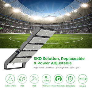 ไฟสนามสเตเดียม LED กำลังสูง 1000W สวิตช์เปิด-ปิดได้ ความสว่างพิเศษ 140LM/W สำหรับภายนอกอาคาร 90-305V ปรับความสว่างได้ เหมาะสำหรับสนามกีฬา - Product Image 2