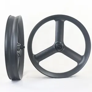 Winowsports 26er Carbon Fatbike Bánh Xe 3 Nan Hoa 90 Mét Clincher Bánh Xe Chất Béo Xe Đạp Tri-spoke 26Inch Tuyết Xe Đạp Bánh Xe