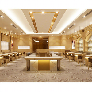 Collier en plexiglas au design simple de luxe Vitrine de bijoux Vitrine lumineuse pour magasin Armoire de salle d'exposition - Product Image 1