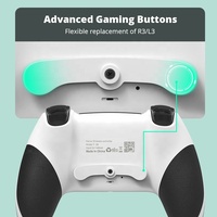 Manette de jeu sans fil avec télécommande, double vibration, fonction turbo, bouton de sauvegarde, gyroscope six axes pour console PS3 PS4
