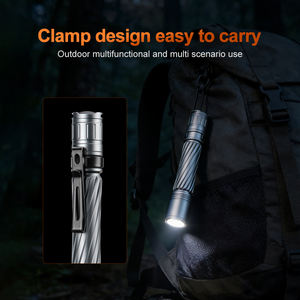 WOSEN Lampe torche tactique à clip pour chapeau, étanche IP68, mini, portable, en alliage d'aluminium, LED haute luminosité, pour le camping et le quotidien - Product Image 6
