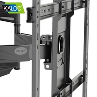 Rak TV Lipat KALOC S8, Dudukan TV LCD di Dinding, 85 Inci, Beban 45,5 Kg/100 Lbs, Braket TV Putar Penuh Gerakan