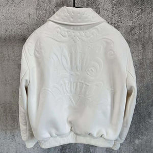 <span class=keywords><strong>Giacca</strong></span> Varsity da <span class=keywords><strong>Uomo</strong></span> Vintage Personalizzabile in Vera <span class=keywords><strong>Pelle</strong></span> PU all'Ingrosso con Chiusura a Cerniera <span class=keywords><strong>Giacca</strong></span> da <span class=keywords><strong>Moto</strong></span> all'Ingrosso - Product Image 3