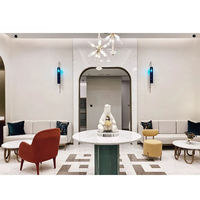 Ensemble de meubles de chambre d'hôtel 4 étoiles, style moderne, lits simples, king-size et doubles en bois pour appartements et villas, portable