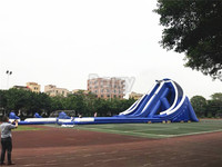 Grande coulissant d'eau gonflable, Jumbo géant, Commercial, pour l'extérieur, 1 pièce