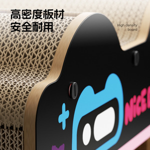 Griffoir pour chat en forme de dessin animé, résistant à l'usure, sans peluches, adapté à toutes les saisons, canapé vertical, lit pour chat double couche - Product Image 2