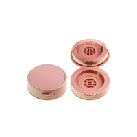 Vide rond Mini 1 couleur personnalisé fard à paupières Palette étui emballage Blush surligneur Compact poudre étui