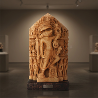 Statue classique de Nar Varaha, art traditionnel indien des temples