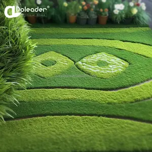 China top manufacturer of artificial grass cartoon Colorful Animals Pattern Artificial Turf Grass