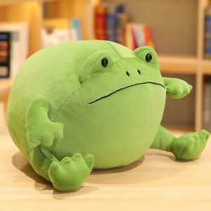 Vendita calda <span class=keywords><strong>Ricky</strong></span> Rana della pioggia giocattolo peluche trapunta cuscino animale cartone animato rana bambola regalo di compleanno PP cotone poliestere tecnica lavata - Product Image 6