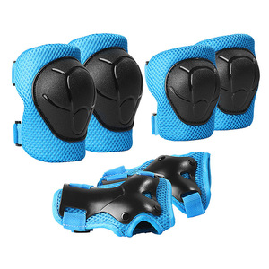 Équipement de protection pour skateboard pour enfants, ensemble de 6 pièces, genouillères, protège-coudes, protège-mains, respirant, pour le roller et le cyclisme - Product Image 1