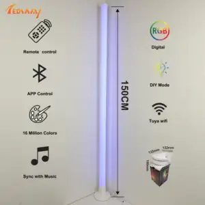 Tự làm nhà Đèn sàn 10W Gradient signe Mini Đèn sàn với dimmer có thể điều chỉnh đèn sàn cho phòng chơi game