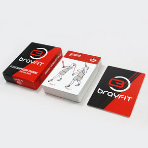 Jeu de cartes d'exercices de posture personnalisé avec boîte et livret, cartes en papier sportives imprimées en usine pour adultes - Product Image 3