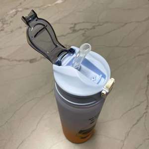 Lot de 2 Bouteilles d'Eau Sportives en Tritan de 2L (Demi-Gallon) avec Marqueur de Temps et Paille – Idéales pour la Gym et le Fitness - Product Image 6