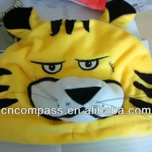 yellow tiger beanie hat