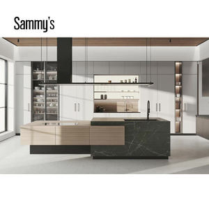 Sammy của hoàn toàn lắp ráp bạch kim Shaker Tủ lưu trữ nhà bếp với đá cẩm thạch Countertop bồn rửa bếp Vòi phụ kiện - Product Image 4