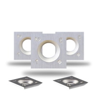 Bushwalk Indexable Inserts 14X14X2-30 Degree Carton Air Spiral Blade Alat Pertukangan Kayu untuk Pahat Kayu Suku Cadang Mesin Karbida
