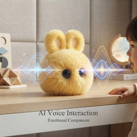 Boneka AI Pendamping Emosional Super Lembut Kustomisasi OEM, Mainan Edukatif, Robot Cerdas untuk Remaja