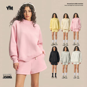 Felpa Pullover da donna personalizzabile in pile 350G <span class=keywords><strong>per</strong></span> le attività Casual e sportive autunnali - Product Image 1