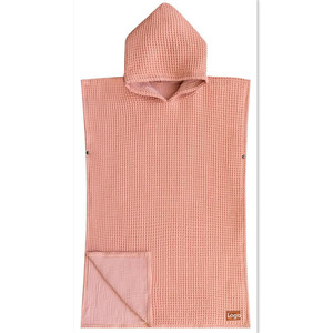 Peignoir <span class=keywords><strong>de</strong></span> <span class=keywords><strong>bain</strong></span> à capuche en mousseline <span class=keywords><strong>de</strong></span> coton gaufré pour filles, double couche, serviette <span class=keywords><strong>de</strong></span> grande taille, <span class=keywords><strong>poncho</strong></span> portable pour enfants et plage - Product Image 3