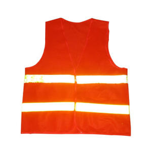Gilet di sicurezza riflettente ad alta visibilità stampato su misura per i lavoratori della strada ferroviaria realizzati in poliestere con supporto Logo personalizzato - Product Image 3