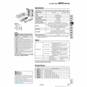 SMC Pneumatics Air Slide Table (Tabla de deslizamiento de aire) - Product Image 1