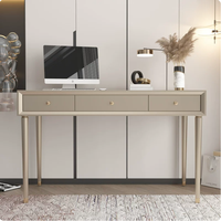Bureau en bois massif de luxe léger et bureau d'ordinateur avec ensemble de chaises pour la maison, bureau simple pour petits appartements, bureau d'écriture