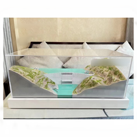 Modelo a escala de construcción de puente de Río, modelo de mini mesa de arena, puede ser un regalo de compañía