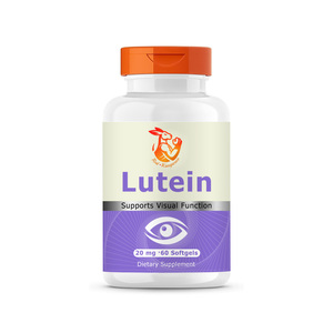 Complément de luteïne en gélules molles personnalisé par le fabricant, soutient la fonction visuelle, aide à filtrer la lumière bleue nocive avec des gélules de luteïne - Product Image 1