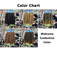 4x MHALI Kinky Marley Twist Briads Bulk 18 pouces 56 mèches/paquet Fibre haute température de qualité supérieure Afro Twist pour femmes noires