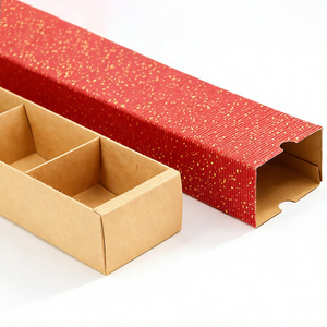 Caja de Regalo para Galletas de Grado Alimenticio con Divisores para Macarons, Dulces y Chocolates, con Forro de Papel Antigrasa, Caja de Cartón - Product Image 3