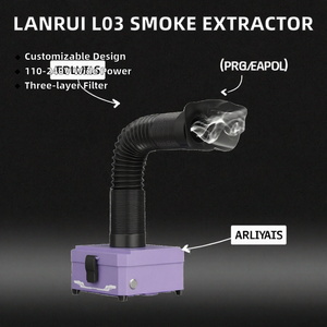 Lanrui L03 Smoke <b>Extractor</b> Three-Layer Filtration Mobile Phone Repair Motherboard PCB Welding Tool 110V-240V 1-Year Warranty - Product Image 2