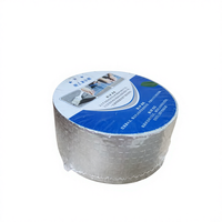 Aluminiumfolie Butylkautschuk Wasserdichtes Klebeband Schimmelresistent Feuchtigkeitsbeständig für Dach Fenster Gebäude Unterlage