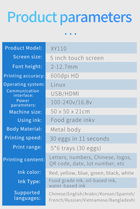 Kích thước nhỏ hoàn toàn tự động trứng mã hóa máy toàn bộ tấm máy in phun cho ngày sản xuất số Serial mã hóa sản phẩm trứng - Product Image 6