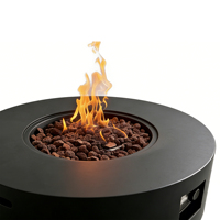 Brasero d'extérieur au gaz naturel 50000 BTU, écologique, en matériau MGO avec billes de verre, pour la décoration de jardin, le camping et les fêtes