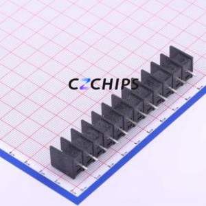 WJ25C-B-7.62-12P Barrier Terminal Block Through hole Component (THT),P=7.62mm Connector Two Sides 7.62mm 1x12P Straight Pin - Product Image 2