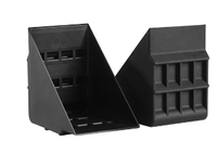 Protection d'angle en plastique PE moderne et durable pour double vitrage, installation par vis, insonorisante, à bord rainuré, vente en gros sur mesure