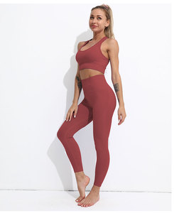Abbigliamento da <span class=keywords><strong>Palestra</strong></span> con Logo Personalizzato, Set Yoga Senza Cuciture a 3 Pezzi con Maniche Lunghe, Completo Sportivo Viola <span class=keywords><strong>per</strong></span> Fitness Femminile - Product Image 6