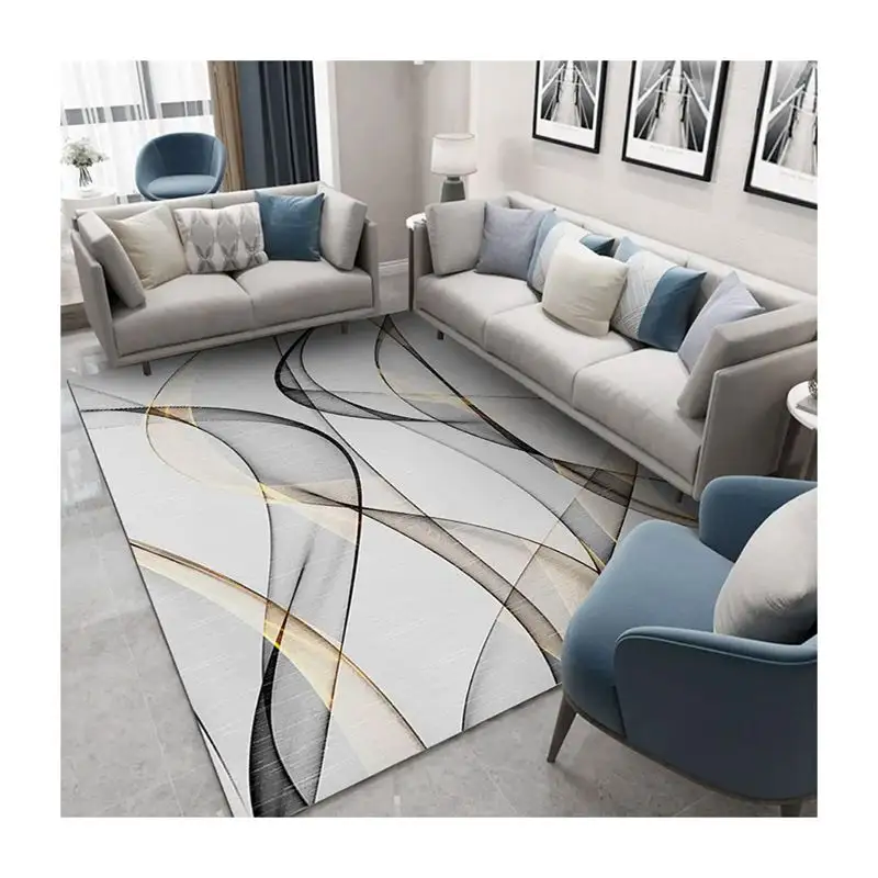 יוקרה נורדי אור שטיח בית שולחן קפה ספת שטיח חדר שחור אפור שיפוע שטיחים מחקר טרקלין שטיחים סלון