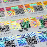 Étiquettes laser VOID holographiques anti-effraction, imperméables, résistantes aux rayures, avec code QR pour rouge à lèvres