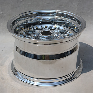 Jantes en alliage monobloc 16 pouces PCD 4x100 5x100 chromées + rivets dorés, jantes forgées chromées pour Civic EK/EG AE86 MX-5 A3 Boxster - Product Image 3