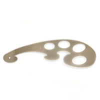Ensemble de 3 règles de traçage courbes SURWIN SR-10 de haute qualité, en plastique transparent, 30 cm, écologiques, pour le dessin et le traçage