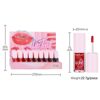 Tinte Labial de 6 Colores, Mini Lápiz Labial Líquido, Brillo Labial Coreano, Hidratante, Tinte Natural Multiusos para Labios y Mejillas