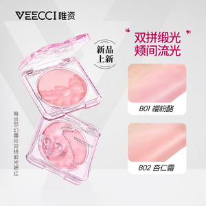 Precio al por mayor del último producto de VEECCI, rubor en polvo doble de alto brillo, ilumina el rostro, mejora la tez - Product Image 2