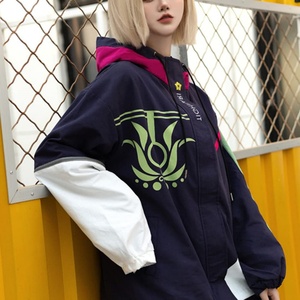 Sudadera con capucha y cremallera para hombre, con estampado 3D bordado, estilo cosplay de Tighnari, de anime, holgada, antiarrugas, para otoño - Product Image 5