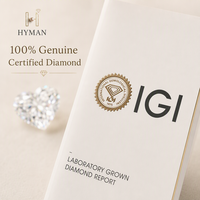 Diamantes HPHT de 1ct con Corte Excelente, Forma de Corazón, Cultivados en Laboratorio, Certificados por IGI, D VVS2, para Joyería