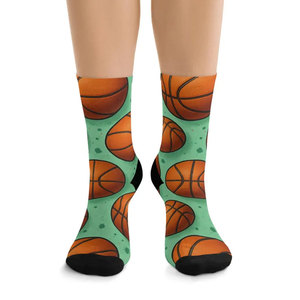 Chaussettes de sport imprimées en gros pour adultes, respirantes, pour l'été, avec motifs imprimés numériquement, pour l'entraînement sportif et la course à pied - Product Image 1