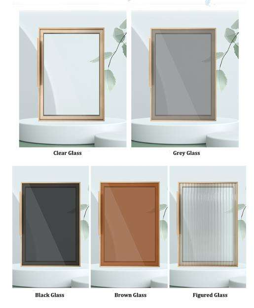 Colores del vidrio de la puerta